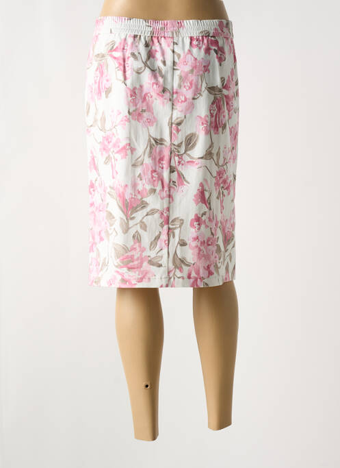 Jupe mi-longue rose FRANK WALDER pour femme