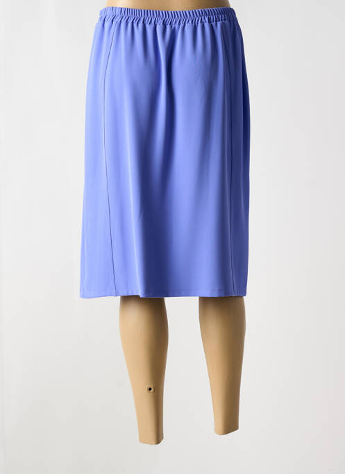 Jupe mi-longue violet GEVANA pour femme