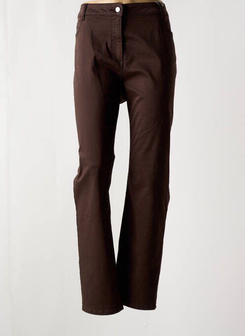 Pantalon slim marron DIANE LAURY pour femme