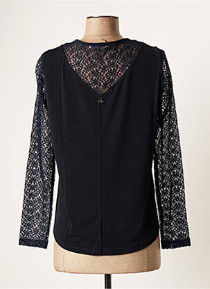 Blouse manches longues manches longues bleu MALOKA femme