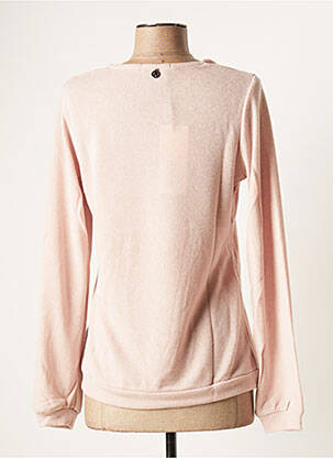 Pull stretch manches longues rose MALOKA femme