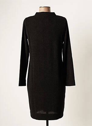 Robe courte manches longues manches longues noir MALOKA femme