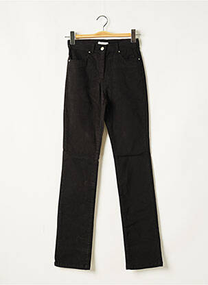 Jeans coupe droite broderie rivets taille normale noir PAUL BRIAL femme