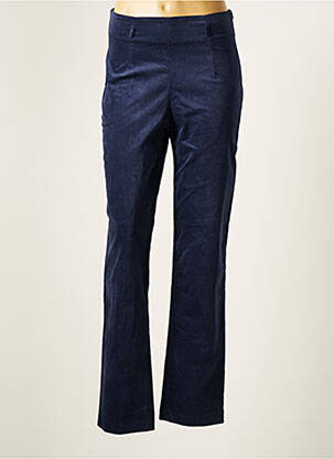 Pantalon droit stretch taille normale bleu PAUL BRIAL femme