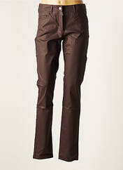 Pantalon droit marron PAUL BRIAL pour femme seconde vue