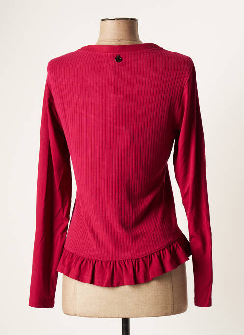 Gilet manches longues rouge MALOKA femme