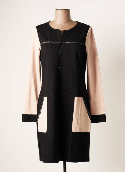 Robe mi-longue noir MALOKA pour femme