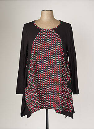 Tunique manches longues col rond rouge G!OZE femme