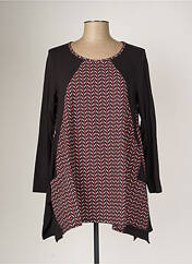 Tunique manches longues rouge G!OZE pour femme seconde vue