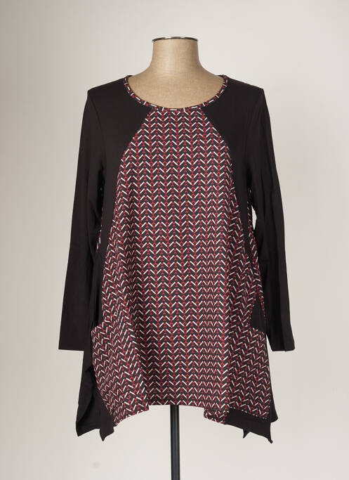 Tunique manches longues rouge G!OZE pour femme