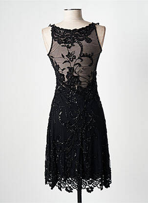 Robe mi-longue sans manche sans manche noir DONA CARLOTA femme