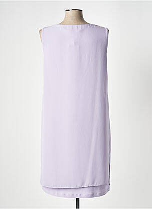 Robe mi-longue coupe fluide sans manche violet FRANK LYMAN femme