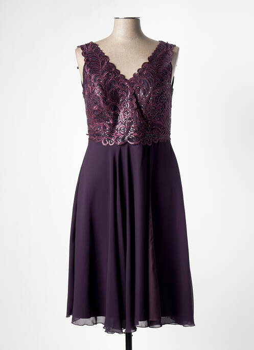 Robe mi-longue violet LASENSE pour femme