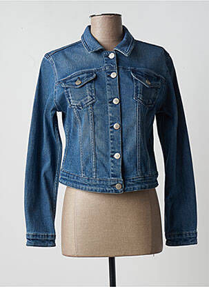 Veste en jean coupe cintrée bleu PAUL BRIAL femme