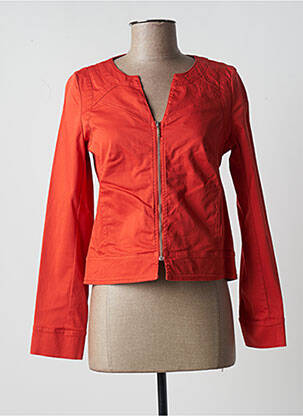Veste casual poches orange PAUL BRIAL femme