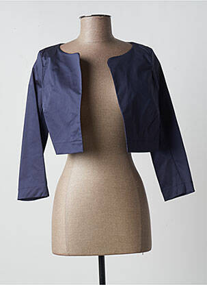 Boléro coupe cintrée bleu PAUL BRIAL femme