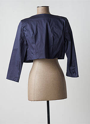 Boléro col rond bleu PAUL BRIAL femme