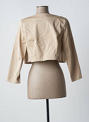 Boléro col rond beige PAUL BRIAL femme