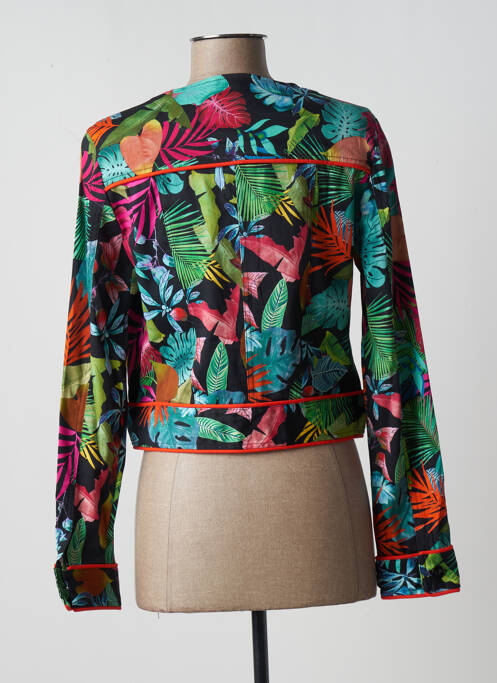 Veste casual col rond noir PAUL BRIAL femme