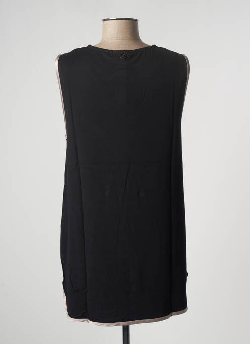 Tunique sans manche coupe cintrée noir MALOKA femme