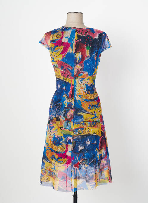 Robe mi-longue bleu MALOKA pour femme