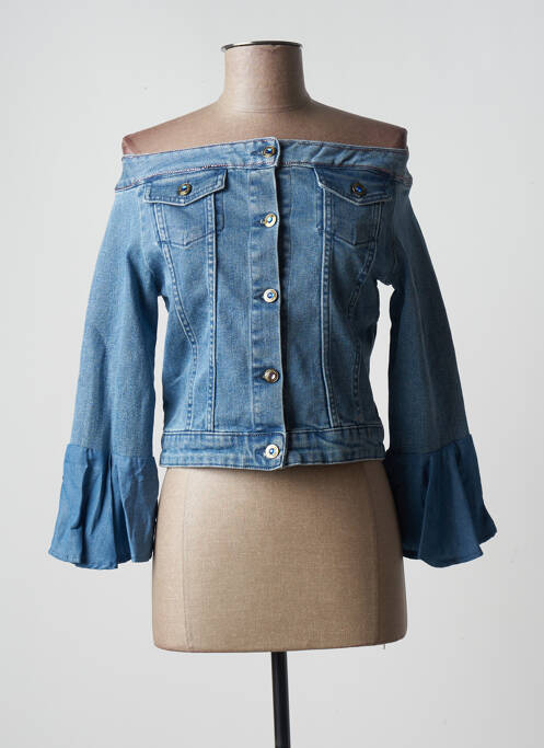 Veste en jean bleu PAUL BRIAL pour femme