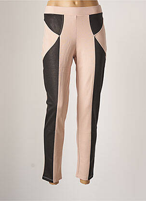 Legging tissage jersey taille normale rose MALOKA femme