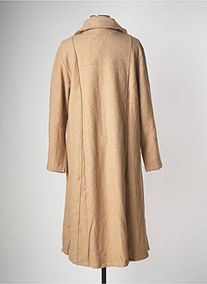 Manteau long coupe droite sans capuche beige G!OZE femme