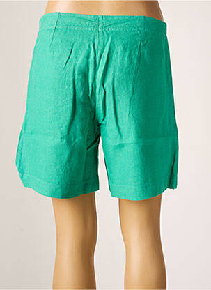 Bermuda coupe droite taille normale vert MALOKA femme