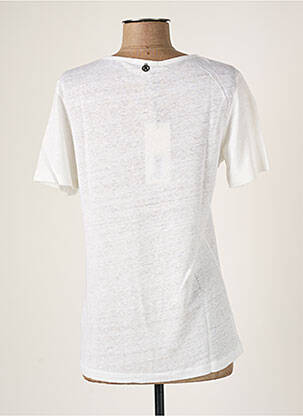 Top coupe fluide manches courtes blanc MALOKA femme