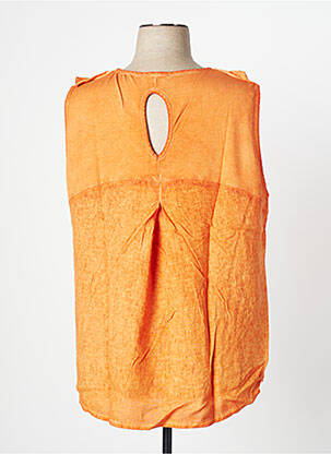 Top manches courtes manches courtes orange MALOKA femme