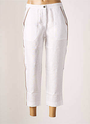 Pantacourt taille normale taille normale blanc MALOKA femme