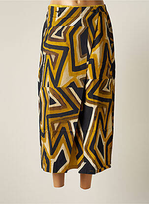 Jupe longue taille normale jaune G!OZE femme