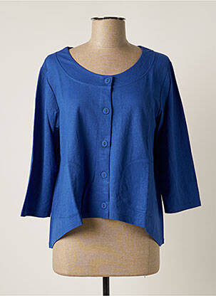 Gilet manches longues bleu G!OZE pour femme