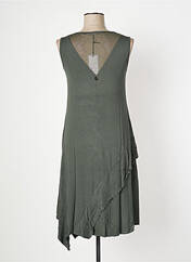 Robe mi-longue vert MALOKA pour femme seconde vue