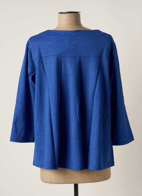 Gilet manches longues fermeture boutonnée sur le devant bleu G!OZE femme