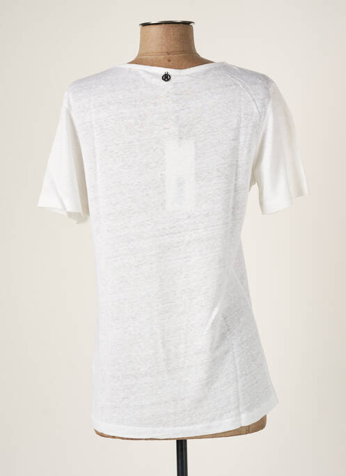 Top coupe fluide manches courtes blanc MALOKA femme