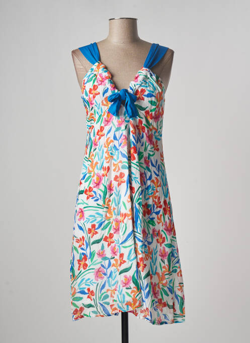 Robe mi-longue bleu PAUL BRIAL pour femme