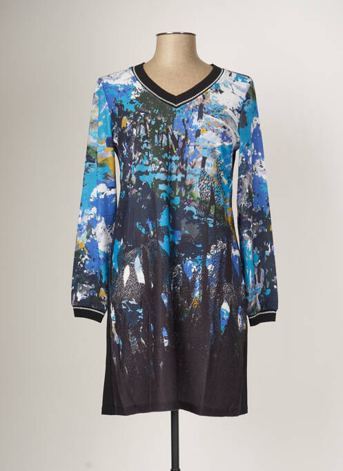Robe mi-longue bleu MALOKA pour femme