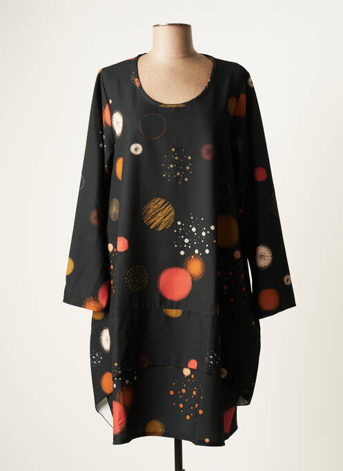 Robe mi-longue noir G!OZE pour femme