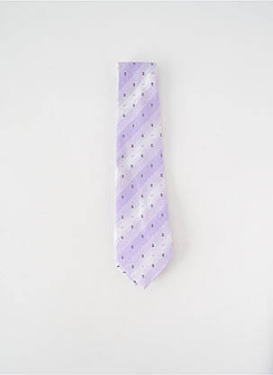 Cravate imprimé fantaisie violet CRAVATE DE PRESTIGE homme