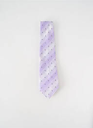 Cravate imprimé fantaisie violet CRAVATE DE PRESTIGE homme