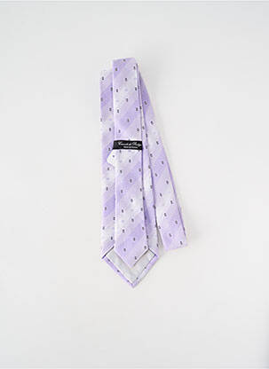 Cravate imprimé fantaisie violet CRAVATE DE PRESTIGE homme