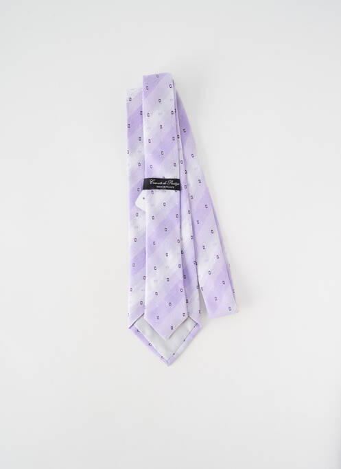 Cravate effet matière satinée violet CRAVATE DE PRESTIGE homme