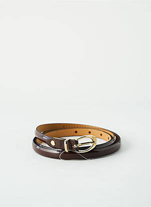 Ceinture effet matière satinée marron JUSTE TAILLE femme