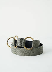 Ceinture gris JUSTE TAILLE pour femme seconde vue