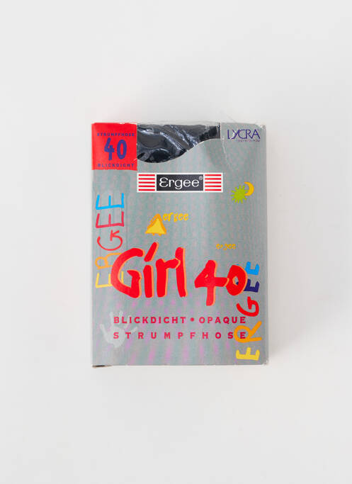 Collants noir ERGEE pour fille