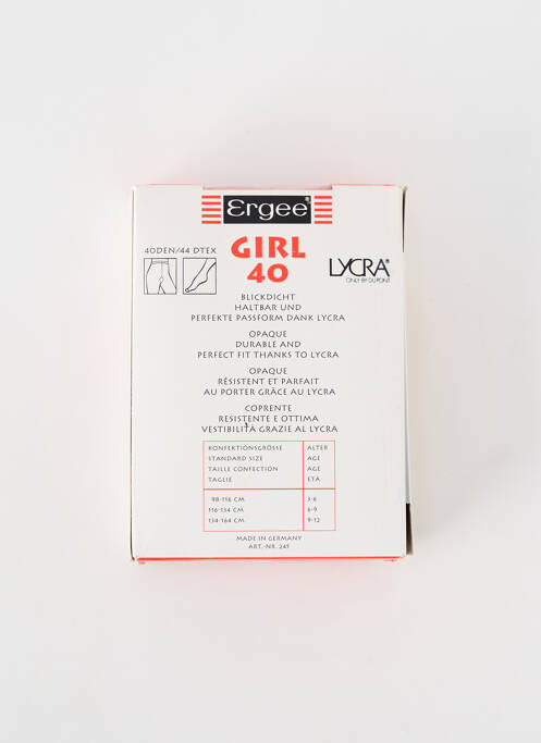 Collants rouge ERGEE pour fille