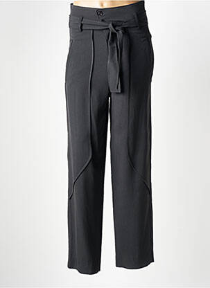 Pantalon droit taille à pinces taille haute gris BA&SH femme