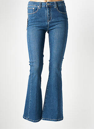 Jean coupe flare stretch taille haute bleu DENIM STUDIO femme